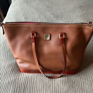 Dooney & Bourke Tan Leather Tote Bag